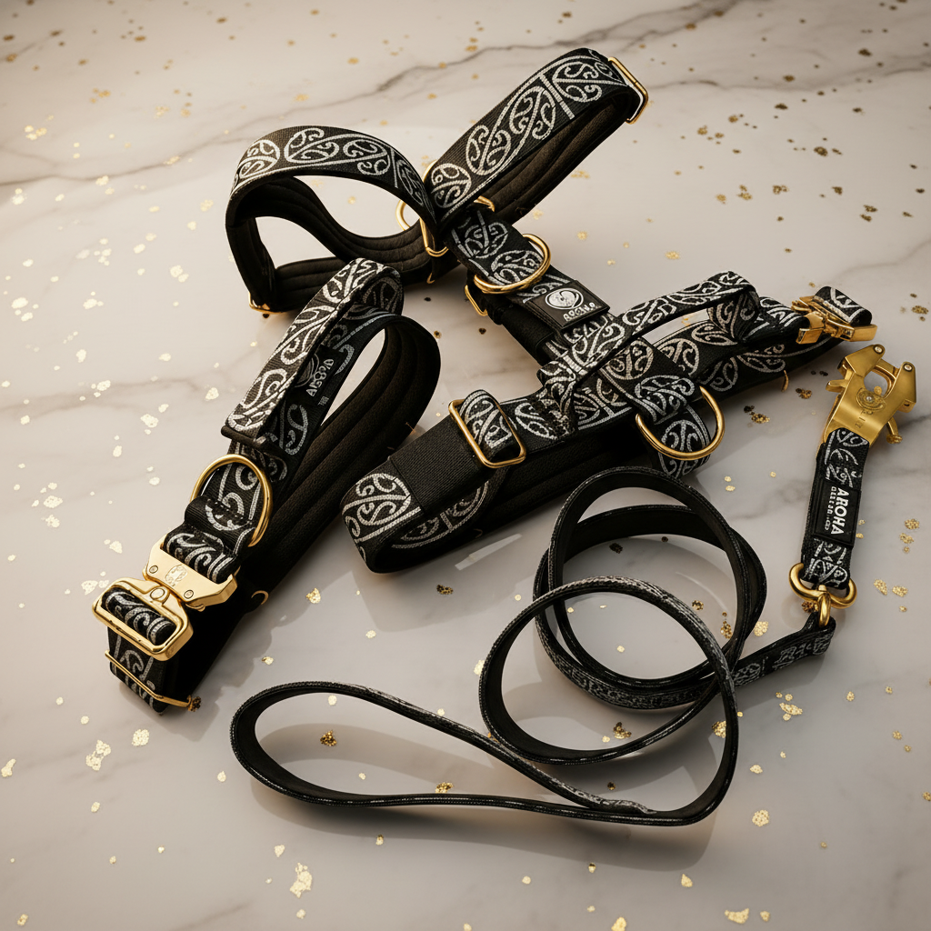 🔥 Bundle & Save 🔥 Kaitiaki Full Set – Harness+ Collar & Leash